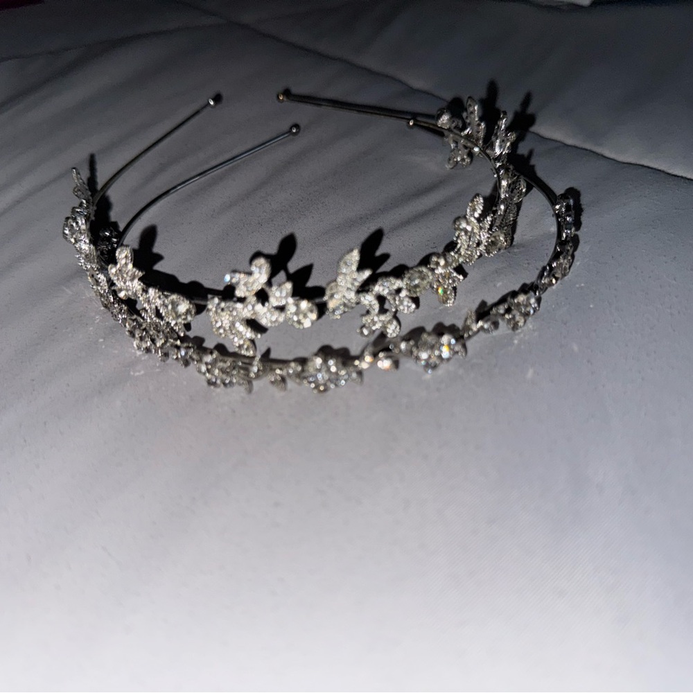 Elegant Silver Floral Headbands